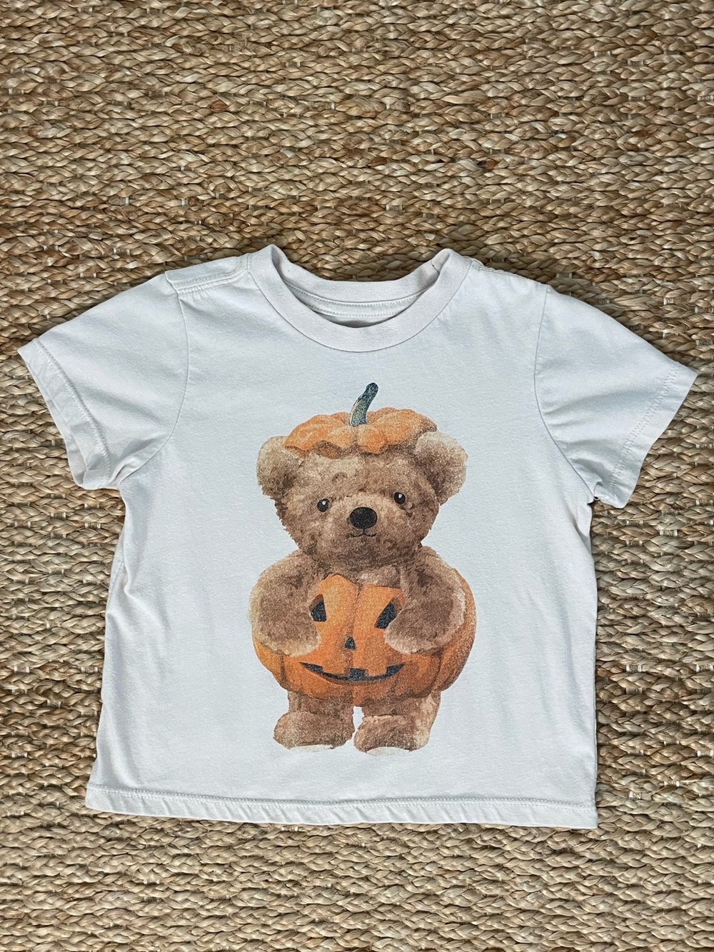 Pumpkin Teddy Bear Halloween T-Shirt Toddler 3T